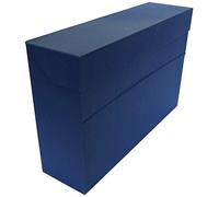 Elba 100580261 - Caja de transferencia de cartón forrado con tela, 10 cm, color azul