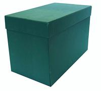 Elba 100580265 - Caja de transferencia de cartón forrado con tela, 21 cm, color verde
