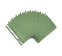ELBA 100742 - Carpetas de plástico tamaño A4, 10 unidades, color verde claro 31 x 22,8 x 0,3 cm