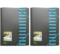 Elba 400009067 - Clasificadora con goma, 12 separadores, colores surtidos (Paquete de 2)