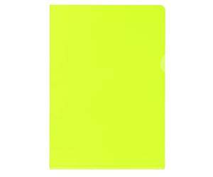Elba 400012935 Fundas, color amarillo A4-Glasklar