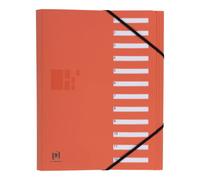 Elba 400033686 - Carpeta clasificadora (A4, 400 hojas, 12 separadores), naranja