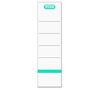 Elba 400039636 carpeta Plugin de etiquetas de lomo ancho para la columna vertebral, de 8 cm, con el logotipo impreso, blanco