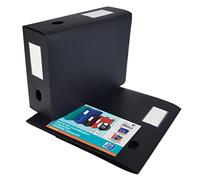 Elba 400094574 caja de índice con dos 100 mm polipropileno opaco (24 x 32 cm), color negro