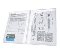 Elba 400099572 caja de 12 pochettes-coin dobles polipropileno translúcido A4 incoloro