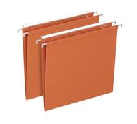 Elba 400126765 - Carpetas colgantes para cajón, distancia entre ejes 33, fondo V, formato exterior 31,5 x 24, naranja, paquete de 25 unidades
