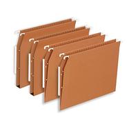 Elba 400126814 - Carpetas colgantes para cajón, distancia entre ejes 33, fondo V, formato externo 32.4x26.6, naranja, paquete de 25 unidades