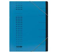 Elba 42495BL - Carpeta con elásticos y páginas del 1 al 7 color azul