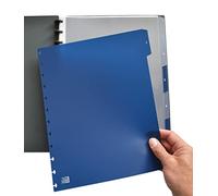 Elba 61464FL vario-zipp - Separadores para archivador con anillas (320 x 245 x 3 mm)