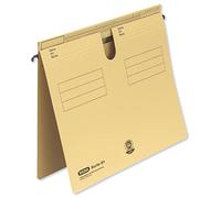 Elba 81459GB - Carpeta colgante (texto en alemán, tipo 81, 2 pliegues, 50 unidades), color amarillo