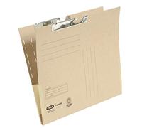 Elba 91480 - Carpeta archivadora colgante (texto en alemán, cartón Manila reciclado, 230 g/m², cerrada lateralmente con solapas dobladas, 50 unidades), color marrón