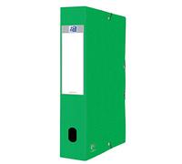 Elba Cajón archivador elástico archivo cartón prensado con elástico Cierre 60mm Spine A4 Verde Ref 4506014