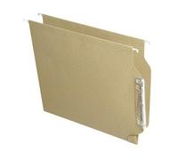 Elba, Carpeta Colgante A4 con Visor Lateral, Cartulina Kraft Eco 220 gr, Varilla Flex Metal, Caja 25 Unidades