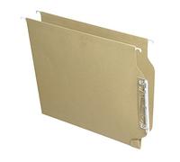 Elba, Carpeta Colgante A4 con Visor Lateral, Cartulina Kraft Eco 220 gr, Varilla Flex Metal, Caja 25 Unidades