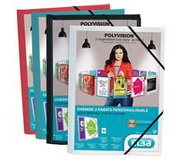 Elba - Carpeta individualizable, de polipropileno, A4, color variados