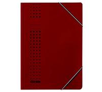 Elba Chic 33470BX - Carpeta (450 g/m², cartón reciclado, aproximadamente 150 hojas DIN A4, 25 unidades), color granate