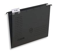 Elba chic Ultimate 100560168 - Carpetas colgantes (apertura lateral, 5 unidades), color negro