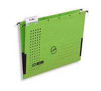 Elba Chic Ultimate 85743GN - Carpeta con ganchos para colgar (laterales parcialmente cerrados, 25 unidades), color verde