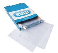 Elba, Caja de 100 Fundas A4 Polipropileno Multitaladro, Cristal Transparente