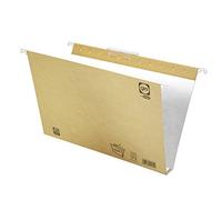 Carpeta colgante gio folio visor superior corto cristal kraft bicolor eco lomo 30 mm