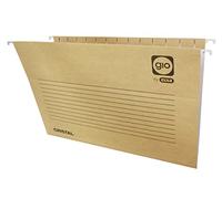 Elba Carpeta colgante Gio A4 cartulina kraft bicolor 240 g varilla flex metal Pack 25 carpetas