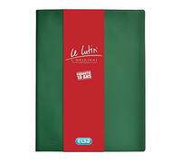 Elba Le Lutin ProtÃ.de Documento A4 PVC con 20 bolsillos Verde