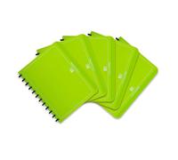 Elba manageMe 61421 - Carpeta de anillas para fundas (A4, 0,8 mm, 25 fundas, principio vario zipp, 5 unidades, PP), color verde