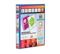 Elba Panorama Presentation Ring Binder PVC 4 D-Ring 25mm Capacity A4 Blue Ref 400008415 [1 Unidad]