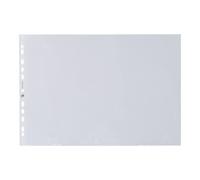 Elba Plastic Envelope - Paquete de 25 portafolios de plástico A3, transparente