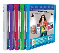 Elba Polyvision 100202273 959034-20 - Carpetas personalizables (12 unidades), colores surtidos y transparentes