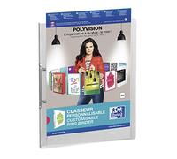 Elba Polyvision - Archivador de anillas (A4, 30 mm, 2 anillas, 25 mm, polipropileno), color azul