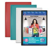 Elba Polyvision - Portafolio personalizable con fundas de polipropileno A4, opaco, color aleatorio, color Assorti: bleu, vert, rose, noir, blanc 200 vues