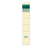 Elba Rado - Bolsa de 10 etiquetas autoadhesivas para archivadores y revisteros, estrechas, color beige