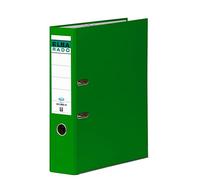 Archivador de palanca Elba de 80 mm de lomo tamaño din a4 cartón forrado de color verde con rado