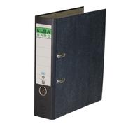 Archivador de palanca Elba de 80 mm de lomo tamaño din a4 cartón forrado de color negro con rado