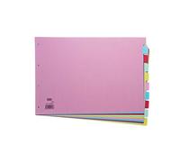 Elba - Separadores para archivador (10 partes, A3), multicolor