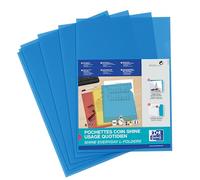 Elba Shine insteekmap L-model - Carpeta (A4, polipropileno, 120 µ, 10 unidades), color azul