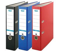 Elba Smart Original - Archivador (A4, 8 cm de ancho, 3 colores, 3 unidades), color rojo, azul y negro