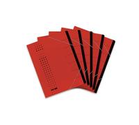 Elba Sorting File Chic, 7 Compartments, Carton Red - Archivador (7 Compartments, Carton Red, 315 mm, 250 mm, Rojo)