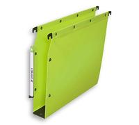 Elba Ultimate PP - Lote de 10 carpetas colgantes para armario (polipropileno, 50 mm), color verde