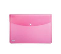 ELBA Urban - Sobres DIN A5, plástico, transparente, rosa, 5 unidades
