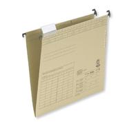 Elba Vertic VL 86440 - Carpeta archivadora colgante (texto en alemán, vertical y lateral, 25 unidades), color marrón