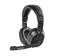 ELBE AU-630-GPC - Auriculares con Micrófono Gaming Consola y PC, Ajustable, Micro Omni-Direccional, Cable 1.8 m, Color Negro