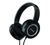 ELBE AU-812-NG - Auricular de diadema con micrófono, ajustable, micrófono integrado, cable 1.2 M, conector 3.5 mm, diámetro 40 mm, impedancia 320 HM, negro/gris