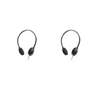 Elbe Auricular TV Negro REG.Vol. Adaptador. Cab 5m (Paquete de 2)