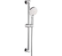 Elbe barra de ducha de 65cm de acero inoxidable, con rociador multifuncional, teleducha con manguera de acero inoxidable de 1,5 m