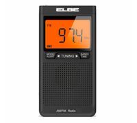 ELBE RF-94 RADIO DIGITAL AM-FM CON GRAN DISPLAY Y AURICULARES, COLOR NEGRO (05205651)