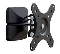 ELBE SP-1332-I - Soporte de pared inclinable universal para TV 13''-32'' (capacidad 10 kg, vesa: 50x50, 75x75, 100x100, ángulo inclinación vertical: 10°, ángulo giro 90º) negro