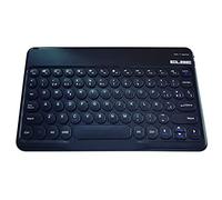Elbe TE-102-BT Teclado Bluetooth Slim Negro para PC, Tablet y móvil.