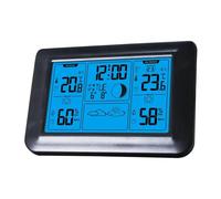 ELBE WSM-5000 ESTACIÓN METEOROLÓGICA CON SENSOR EXTERIOR. MIDE TEMPERATURA, HUMEDAD, FASES LUNARES, TENDENCIA DEL TIEMPO, LUZ AZUL